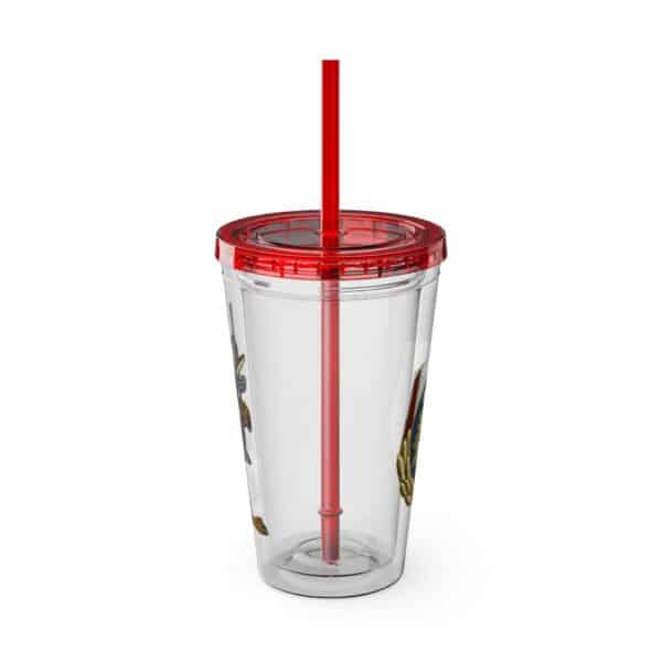 Obi the Coyote Sunsplash Tumbler with Straw, 16oz - 11 Colors - Image 95