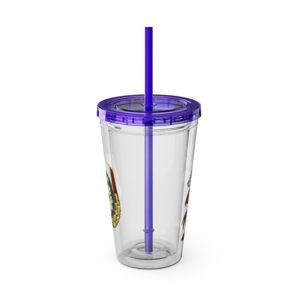 Obi the Coyote Sunsplash Tumbler with Straw, 16oz - 11 Colors - Image 90