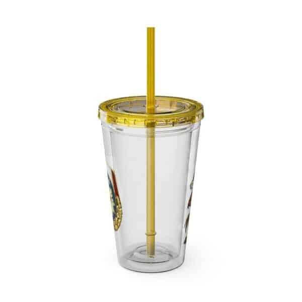 Obi the Coyote Sunsplash Tumbler with Straw, 16oz - 11 Colors - Image 84