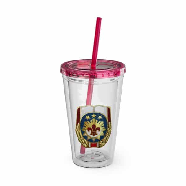 Obi the Coyote Sunsplash Tumbler with Straw, 16oz - 11 Colors - Image 34