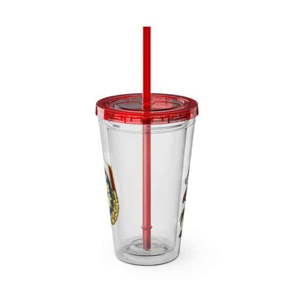 Obi the Coyote Sunsplash Tumbler with Straw, 16oz - 11 Colors - Image 96