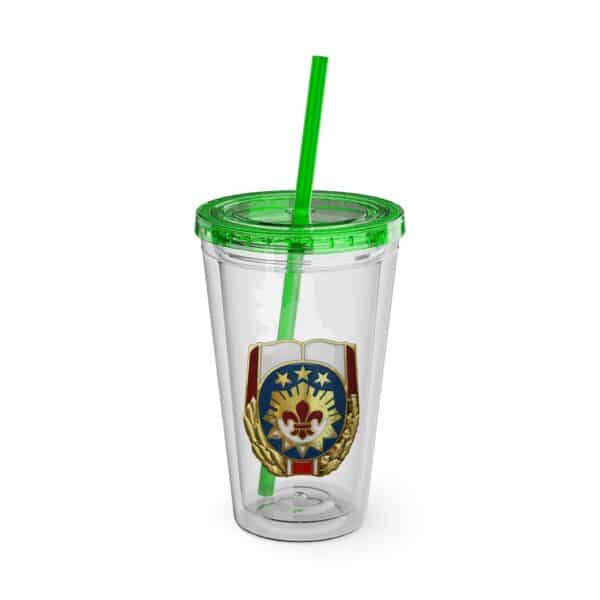 Obi the Coyote Sunsplash Tumbler with Straw, 16oz - 11 Colors - Image 49