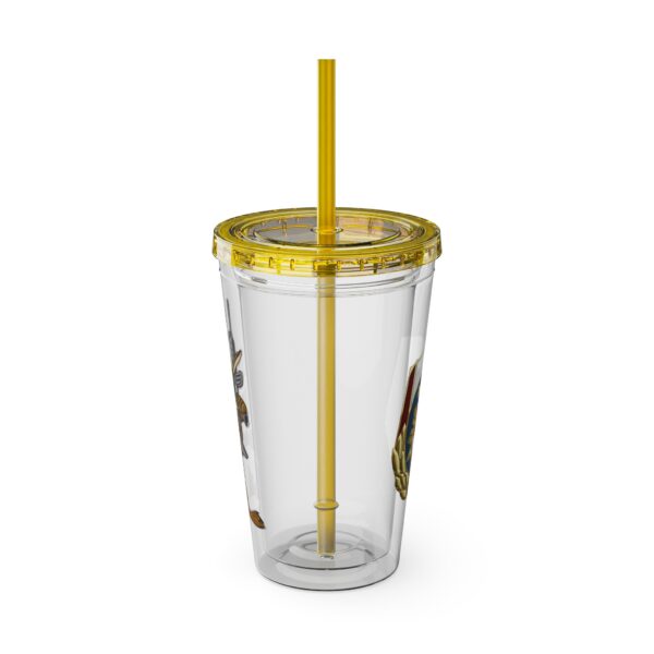 Obi the Coyote Sunsplash Tumbler with Straw, 16oz - 11 Colors - Image 83