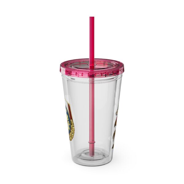 Obi the Coyote Sunsplash Tumbler with Straw, 16oz - 11 Colors - Image 33