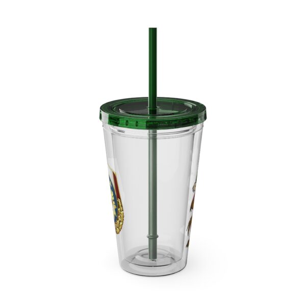 Obi the Coyote Sunsplash Tumbler with Straw, 16oz - 11 Colors - Image 66