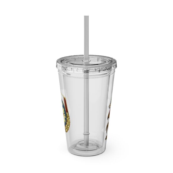 Obi the Coyote Sunsplash Tumbler with Straw, 16oz - 11 Colors - Image 15