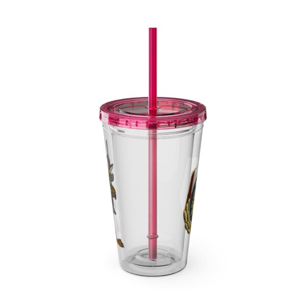 Obi the Coyote Sunsplash Tumbler with Straw, 16oz - 11 Colors - Image 71