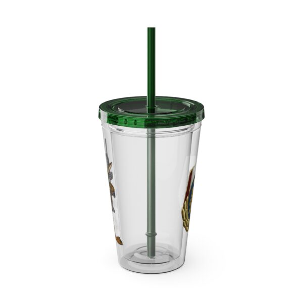 Obi the Coyote Sunsplash Tumbler with Straw, 16oz - 11 Colors - Image 26