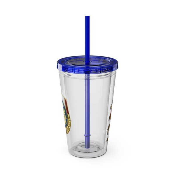 Obi the Coyote Sunsplash Tumbler with Straw, 16oz - 11 Colors - Image 60