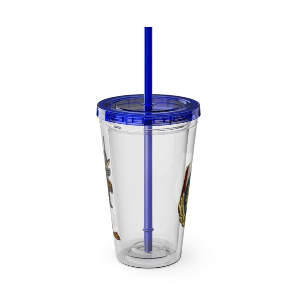 Obi the Coyote Sunsplash Tumbler with Straw, 16oz - 11 Colors - Image 59