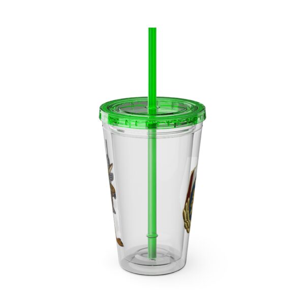 Obi the Coyote Sunsplash Tumbler with Straw, 16oz - 11 Colors - Image 47