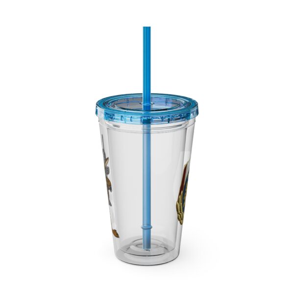 Obi the Coyote Sunsplash Tumbler with Straw, 16oz - 11 Colors - Image 38