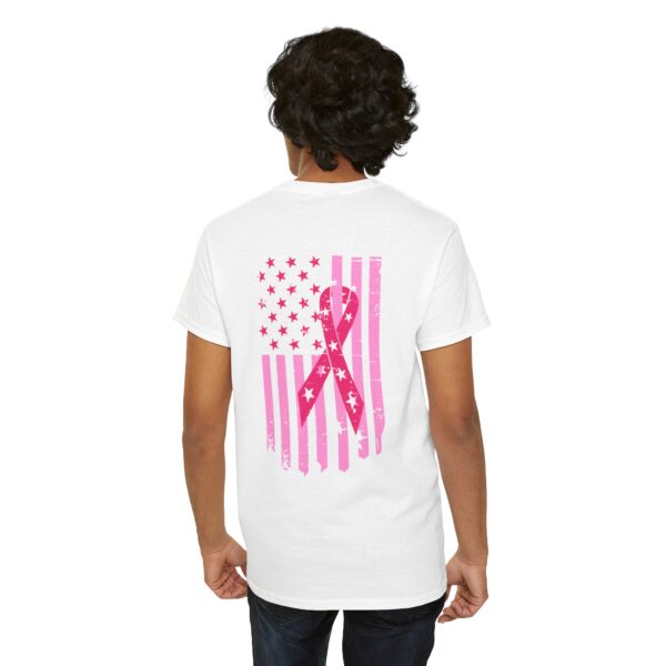 WACH Breast Cancer Awareness Flag Unisex Heavy Cotton Tee - Image 83