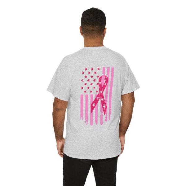 WACH Breast Cancer Awareness Flag Unisex Heavy Cotton Tee - Image 108