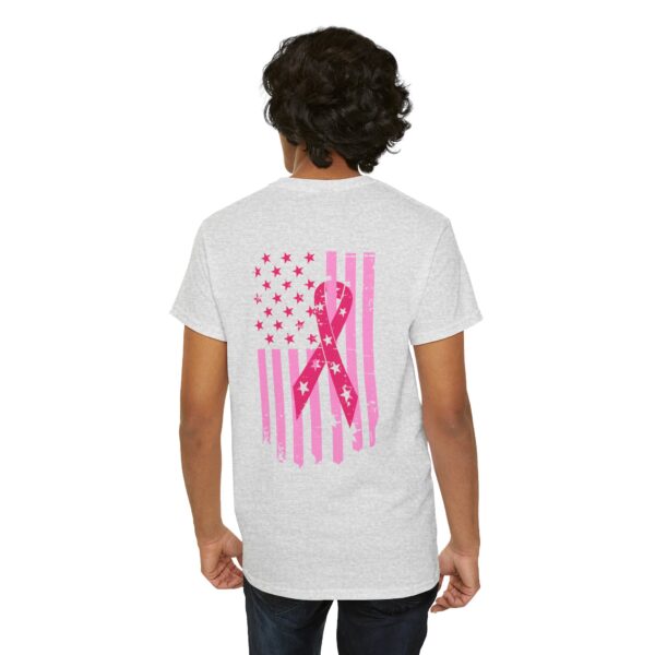 WACH Breast Cancer Awareness Flag Unisex Heavy Cotton Tee - Image 110