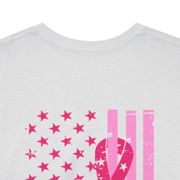 WACH Breast Cancer Awareness Flag Unisex Heavy Cotton Tee - Image 100