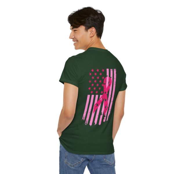 WACH Breast Cancer Awareness Flag Unisex Heavy Cotton Tee