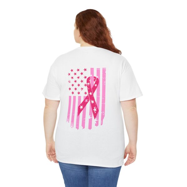 WACH Breast Cancer Awareness Flag Unisex Heavy Cotton Tee - Image 79