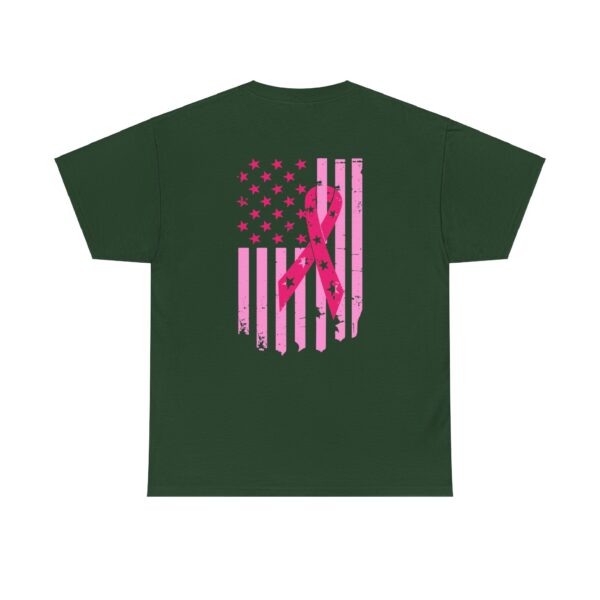 WACH Breast Cancer Awareness Flag Unisex Heavy Cotton Tee - Image 3