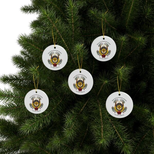 Christmas Ceramic Ornaments, 2-Side Print, (1pc, 3pcs, 5pcs, 10pcs) - Image 25